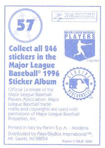 1996 Panini Stickers #57 Craig Biggio Back