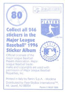 1996 Panini Stickers #80 Allen Watson Back