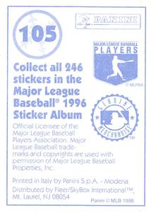 1996 Panini Stickers #105 Matt Williams Back