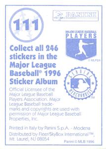 1996 Panini Stickers #111 Royce Clayton Back