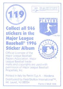 1996 Panini Stickers #119 Randy Myers Back