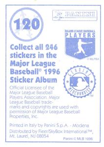 1996 Panini Stickers #120 Edgar Martinez Back