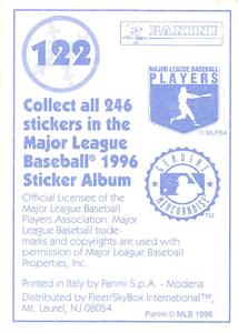 1996 Panini Stickers #122 Mo Vaughn Back