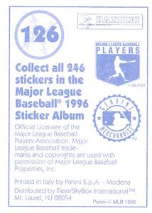 1996 Panini Stickers #126 Jose Mesa Back