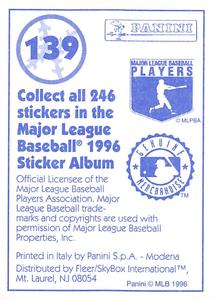 1996 Panini Stickers #139 Boston Red Sox Team Logo Back