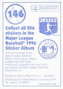 1996 Panini Stickers #146 Cecil Fielder Back