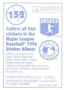 1996 Panini Stickers #152 Andy Pettitte Back