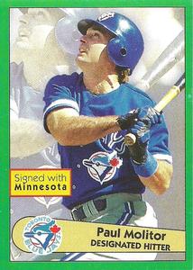 1996 Panini Stickers #160 Paul Molitor Front