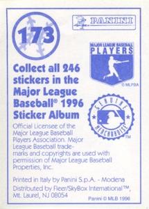 1996 Panini Stickers #173 Frank Thomas Back