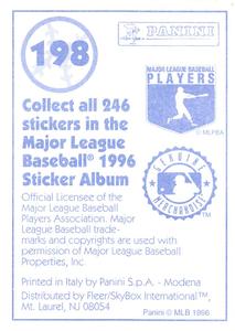 1996 Panini Stickers #198 Joe Oliver Back