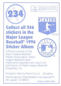1996 Panini Stickers #234 Ivan Rodriguez Back