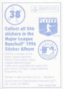 1996 Panini Stickers #38 Mickey Morandini Back