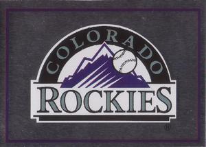 1996 Panini Stickers #85 Colorado Rockies Team Logo Front