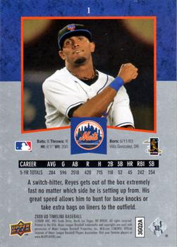 2008 Upper Deck Timeline #1 Jose Reyes Back