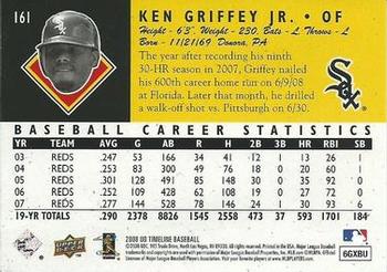 2008 Upper Deck Timeline #161 Ken Griffey Jr. Back