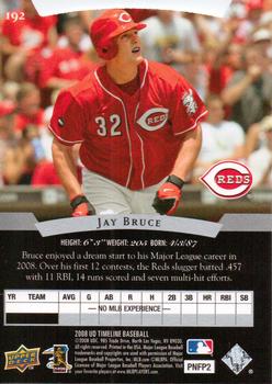 2008 Upper Deck Timeline #192 Jay Bruce Back