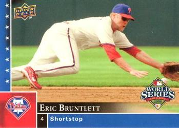 2008 Upper Deck World Series Philadelphia Phillies Box Set #PP-16 Eric Bruntlett Front