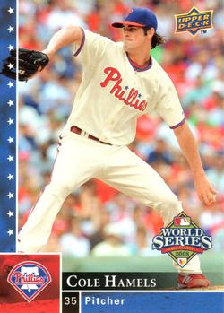 2008 Upper Deck World Series Philadelphia Phillies Box Set #PP-9 Cole Hamels Front