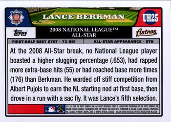 2008 Topps Updates & Highlights #UH25 Lance Berkman Back