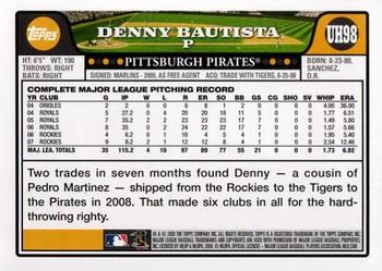 2008 Topps Updates & Highlights #UH98 Denny Bautista Back