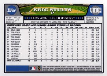 2008 Topps Updates & Highlights #UH162 Eric Stults Back