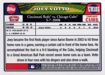 2008 Topps Updates & Highlights #UH185 Joey Votto Back