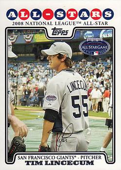 2008 Topps Updates & Highlights #UH313 Tim Lincecum Front