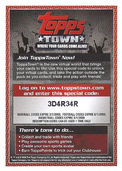 2008 Topps Updates & Highlights #NNO Topps Town Back
