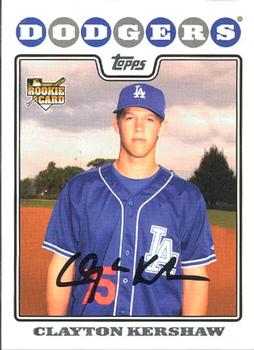 2008 Topps Updates & Highlights #UH240 Clayton Kershaw Front