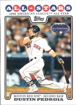 2008 Topps Updates & Highlights #UH47 Dustin Pedroia Front