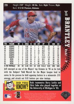 1997 Collector's Choice #79 Jeff Brantley Back