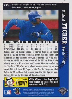1997 Collector's Choice #134 Michael Tucker Back