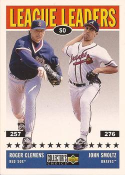 1997 Collector's Choice #61 John Smoltz / Roger Clemens Front