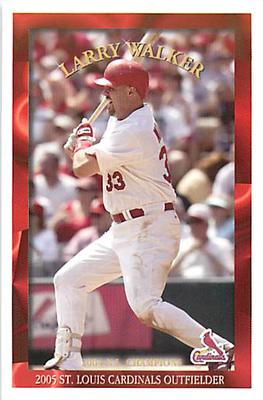 2005 St. Louis Cardinals Police #NNO Larry Walker Front