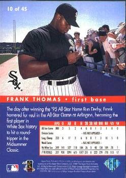 1997 Collector's Choice - All-Star Connection #10 Frank Thomas Back