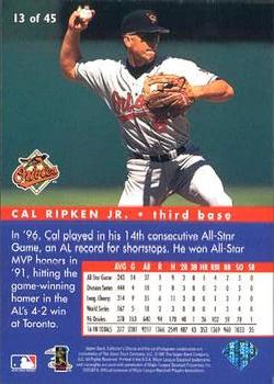 1997 Collector's Choice - All-Star Connection #13 Cal Ripken Jr. Back