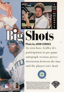 1997 Collector's Choice - Big Shots #1 Ken Griffey Jr. Back