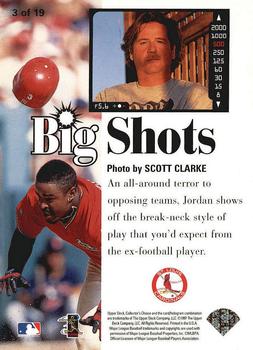 1997 Collector's Choice - Big Shots #3 Brian Jordan Back