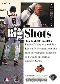 1997 Collector's Choice - Big Shots #8 Cal Ripken Jr. Back
