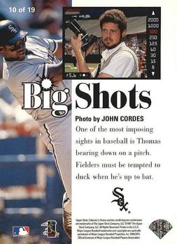 1997 Collector's Choice - Big Shots #10 Frank Thomas Back
