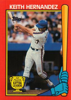 1989 Topps - Batting Leaders #8 Keith Hernandez Front