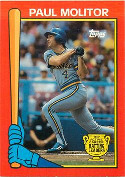 1989 Topps - Batting Leaders #10 Paul Molitor Front