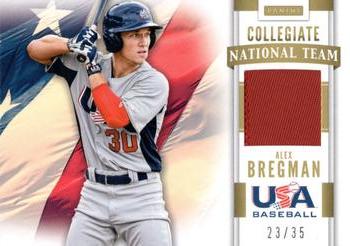 2013 Panini USA Baseball - Collegiate National Team Patches #4 Alex Bregman Front
