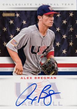 2013 Panini USA Baseball - Collegiate National Team Signatures #4 Alex Bregman Front