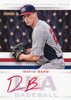 2013 Panini USA Baseball - Collegiate National Team Signatures Red #2 Dave Berg Front