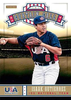 2013 Panini USA Baseball - Curtain Call #6 Isaak Gutierrez Front