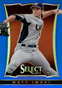 2013 Panini USA Baseball - Select Preview Blue Prizms #14 Matt Imhof Front