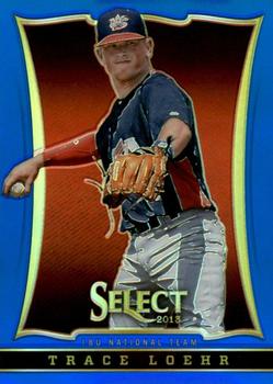 2013 Panini USA Baseball - Select Preview Blue Prizms #34 Trace Loehr Front