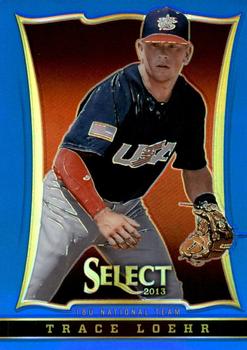 2013 Panini USA Baseball - Select Preview Blue Prizms #95 Trace Loehr Front
