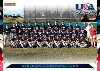 2013 Panini USA Baseball - Team Photo Checklists #NNO Collegiate National Team Front